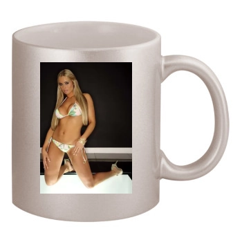 Amanda Carrington 11oz Metallic Silver Mug