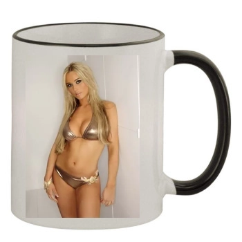 Amanda Carrington 11oz Colored Rim & Handle Mug