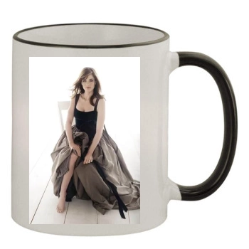 Amanda Peet 11oz Colored Rim & Handle Mug