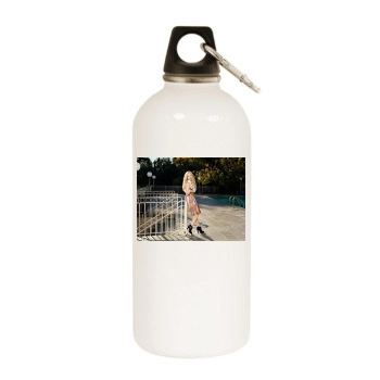 Amanda Seyfried White Water Bottle With Carabiner