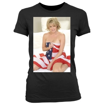 Amanda Tapping Women's Junior Cut Crewneck T-Shirt