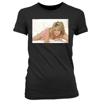 Amanda Tapping Women's Junior Cut Crewneck T-Shirt