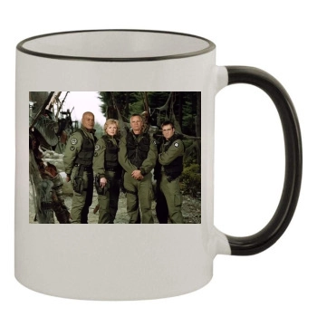 Amanda Tapping 11oz Colored Rim & Handle Mug