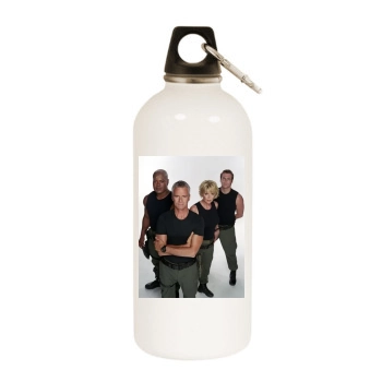 Amanda Tapping White Water Bottle With Carabiner