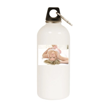 Amanda Tapping White Water Bottle With Carabiner