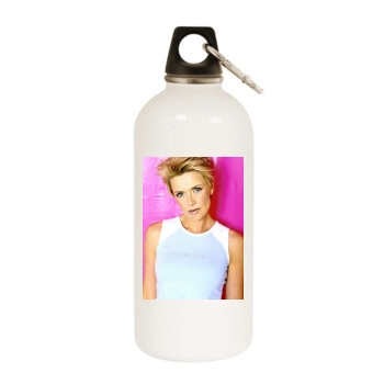 Amanda Tapping White Water Bottle With Carabiner