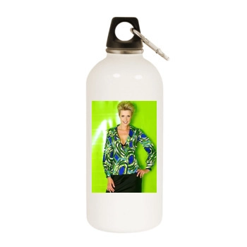 Amanda Tapping White Water Bottle With Carabiner