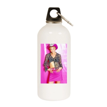 Amanda Tapping White Water Bottle With Carabiner