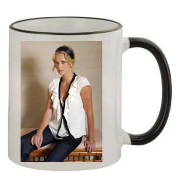 Amanda Tapping 11oz Colored Rim & Handle Mug