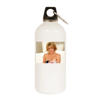 Amanda Tapping White Water Bottle With Carabiner