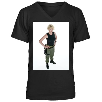 Amanda Tapping Men's V-Neck T-Shirt