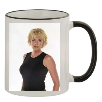 Amanda Tapping 11oz Colored Rim & Handle Mug