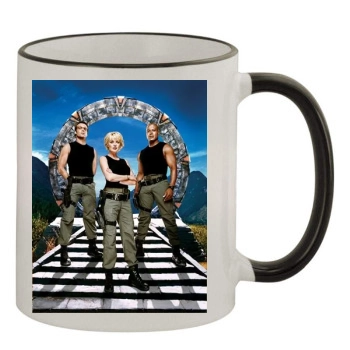 Amanda Tapping 11oz Colored Rim & Handle Mug