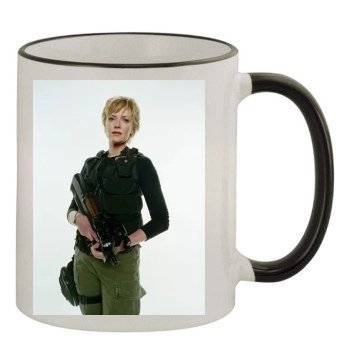 Amanda Tapping 11oz Colored Rim & Handle Mug