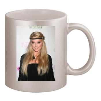 Amber Heard 11oz Metallic Silver Mug