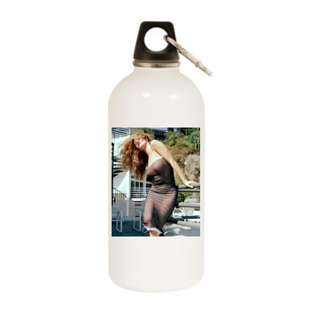 Amber Smith White Water Bottle With Carabiner