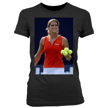 Amelie Mauresmo Women's Junior Cut Crewneck T-Shirt