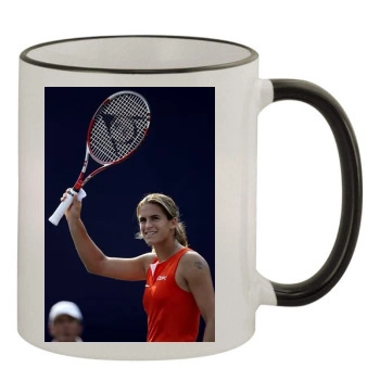 Amelie Mauresmo 11oz Colored Rim & Handle Mug