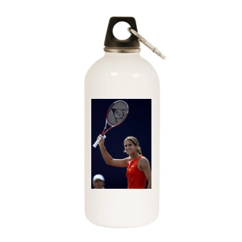 Amelie Mauresmo White Water Bottle With Carabiner