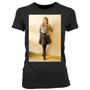 Abigail Breslin Women's Junior Cut Crewneck T-Shirt