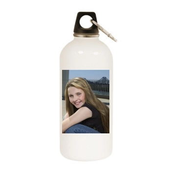 Abigail Breslin White Water Bottle With Carabiner