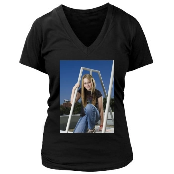 Abigail Breslin Women's Deep V-Neck TShirt