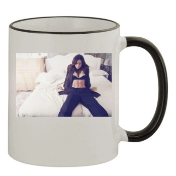 Adriana Lima 11oz Colored Rim & Handle Mug