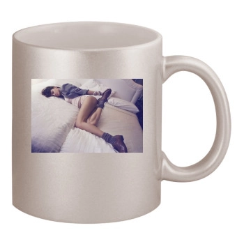 Adriana Lima 11oz Metallic Silver Mug