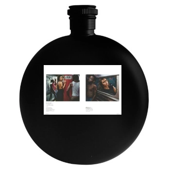 Adriana Lima Round Flask