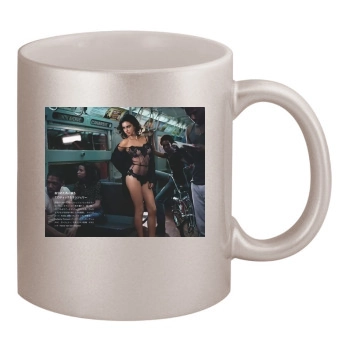 Adriana Lima 11oz Metallic Silver Mug