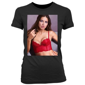 Adriana Lima Women's Junior Cut Crewneck T-Shirt