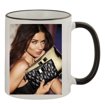 Adriana Lima 11oz Colored Rim & Handle Mug