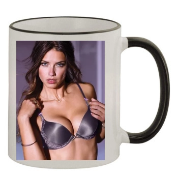 Adriana Lima 11oz Colored Rim & Handle Mug