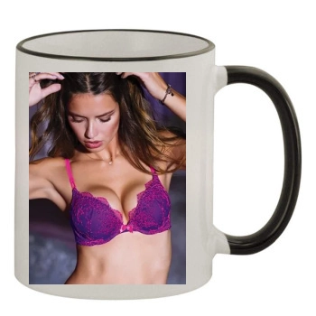 Adriana Lima 11oz Colored Rim & Handle Mug