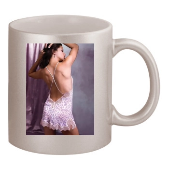 Adriana Lima 11oz Metallic Silver Mug