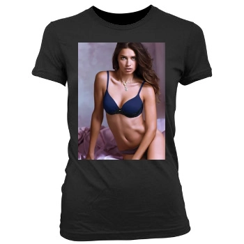 Adriana Lima Women's Junior Cut Crewneck T-Shirt