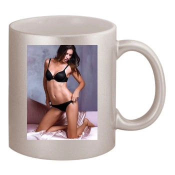 Adriana Lima 11oz Metallic Silver Mug