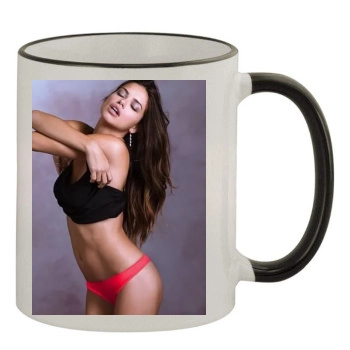 Adriana Lima 11oz Colored Rim & Handle Mug