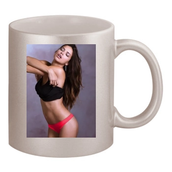 Adriana Lima 11oz Metallic Silver Mug