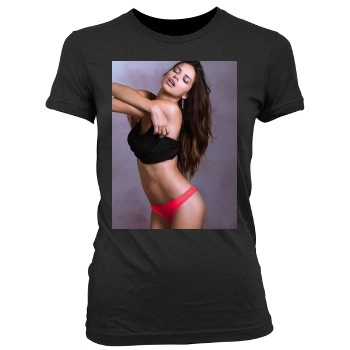 Adriana Lima Women's Junior Cut Crewneck T-Shirt