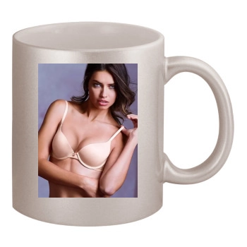 Adriana Lima 11oz Metallic Silver Mug