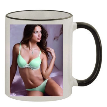 Adriana Lima 11oz Colored Rim & Handle Mug