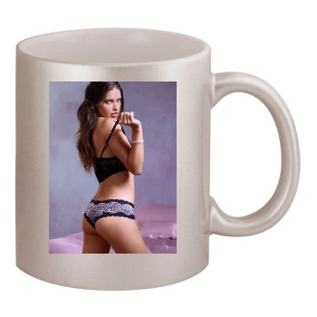 Adriana Lima 11oz Metallic Silver Mug