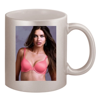 Adriana Lima 11oz Metallic Silver Mug