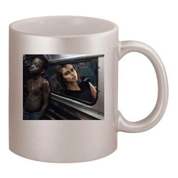 Adriana Lima 11oz Metallic Silver Mug