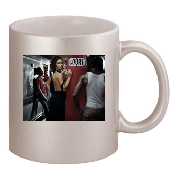 Adriana Lima 11oz Metallic Silver Mug