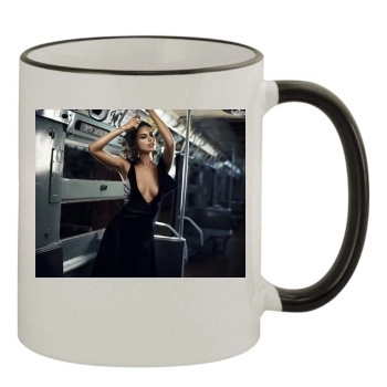 Adriana Lima 11oz Colored Rim & Handle Mug