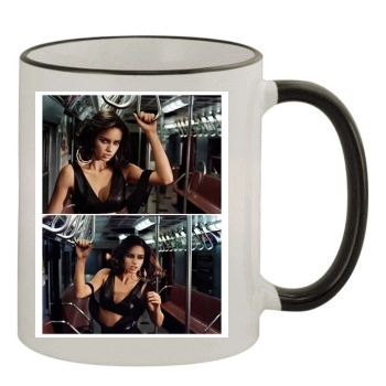 Adriana Lima 11oz Colored Rim & Handle Mug