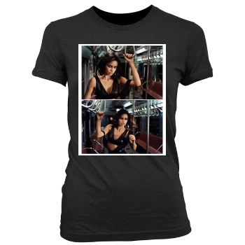 Adriana Lima Women's Junior Cut Crewneck T-Shirt