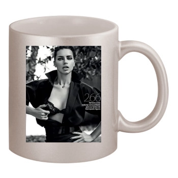 Adriana Lima 11oz Metallic Silver Mug